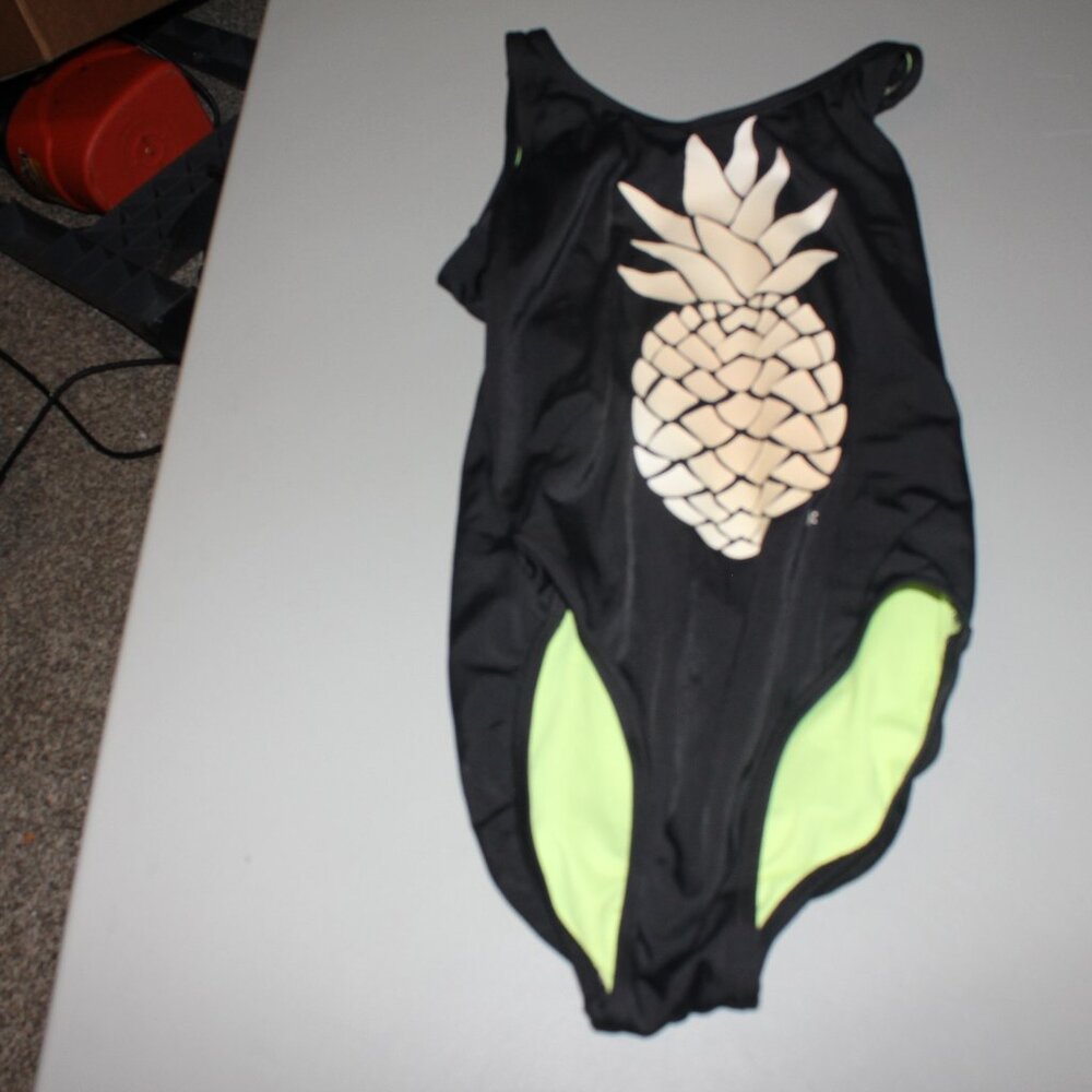 Black 1 Pcs Justice Swimsuit Size 14